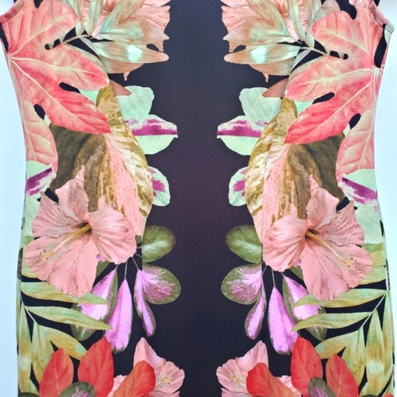 LONDON Times Sheath Dress Figure Flattering Large Floral print Size 6P -… - Picture 4 of 16